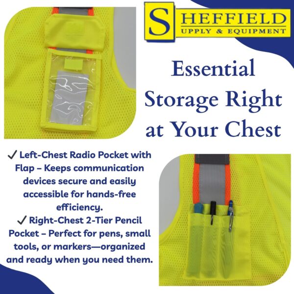 Sheffield Protection - HI-VIS Safety Vest - SP1195 - Image 5