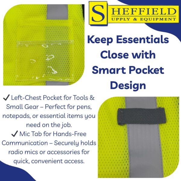 Sheffield Protection - HI-VIS Safety Vest - SP1519 - Image 6