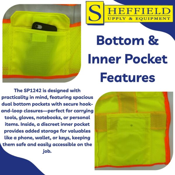 Sheffield Protection - HI VIS Safety Vest - SP1242 - Image 6