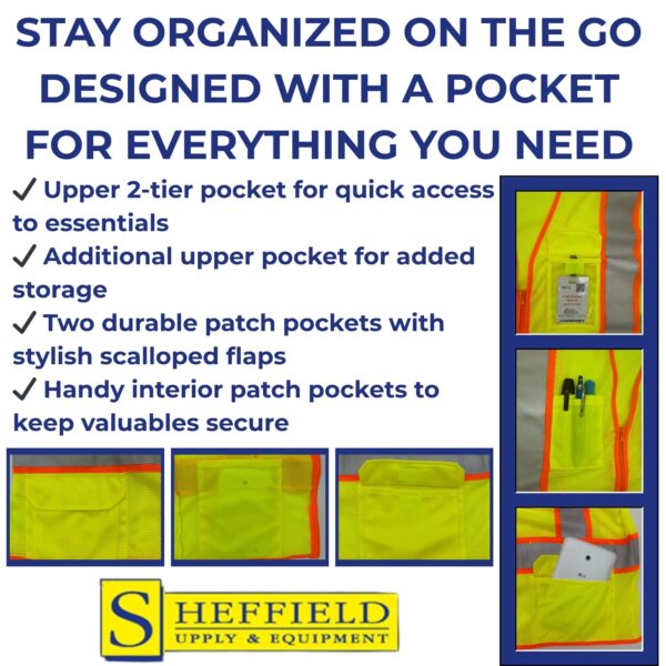 Sheffield Protection - HI VIS Safety Vest - SP1242 - Image 7