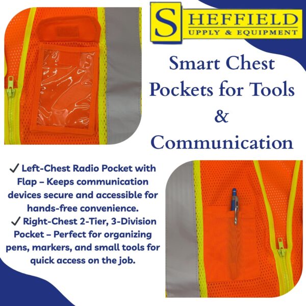 Sheffield Protection - HI VIS Safety Vest - SP1243 - Image 5