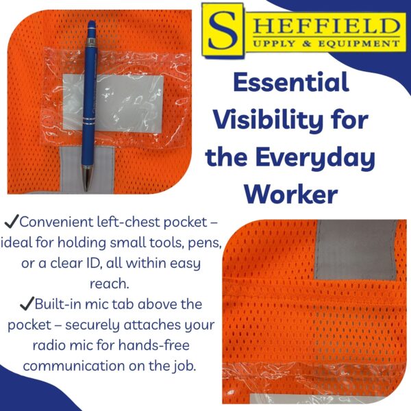 Sheffield Protection - HI VIS Safety Vest - SP1520 - Image 6
