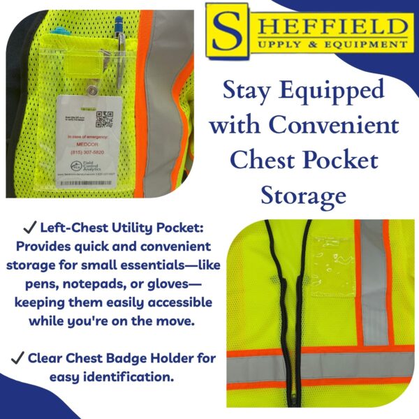Sheffield Protection - HI VIS Safety Vest - SP1565 - Image 6