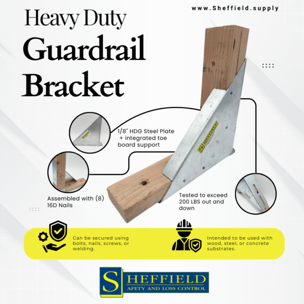 Sheffield Protection Heavy Duty Guardrail Bracket - Image 2